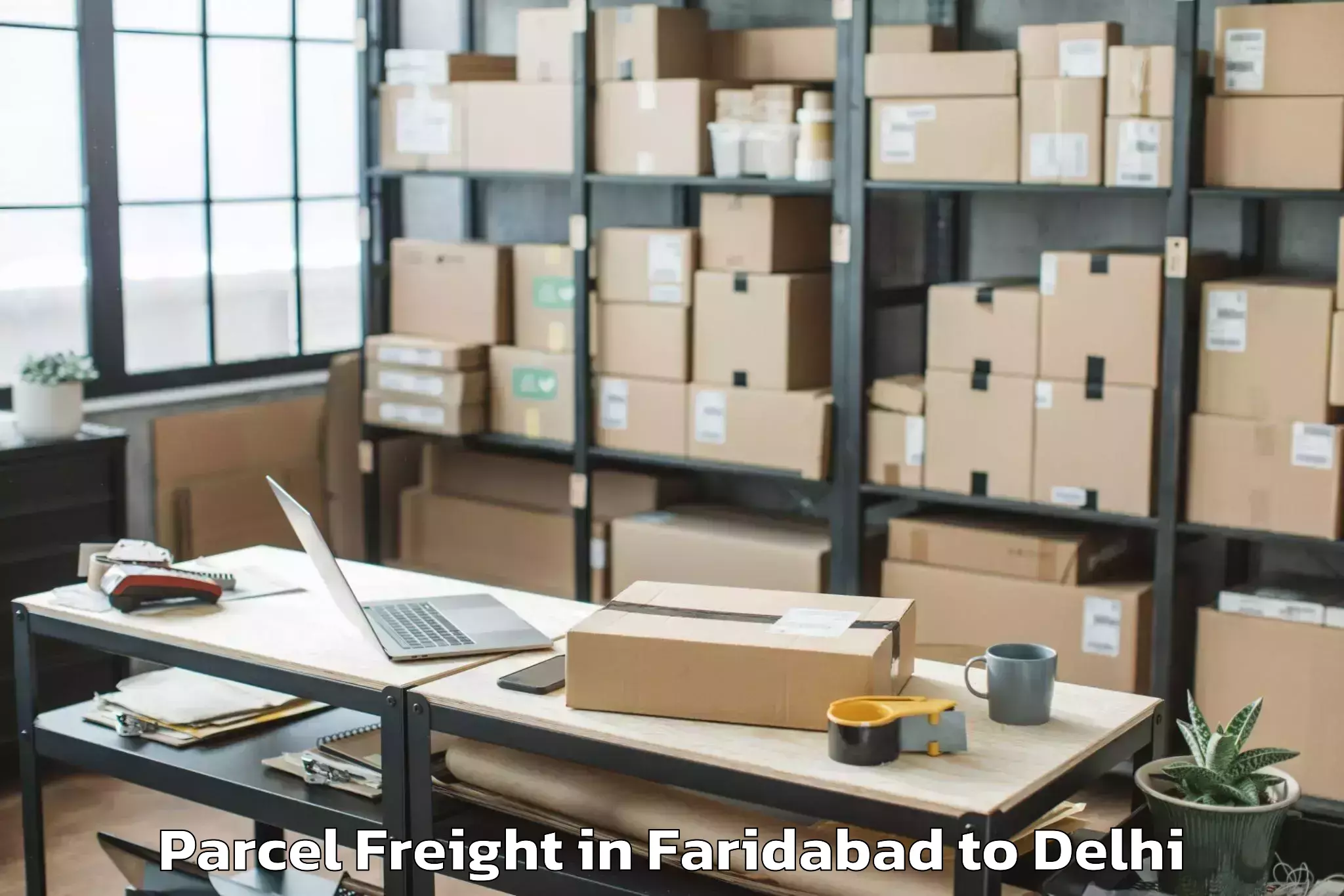 Faridabad to Naraina Parcel Freight Booking